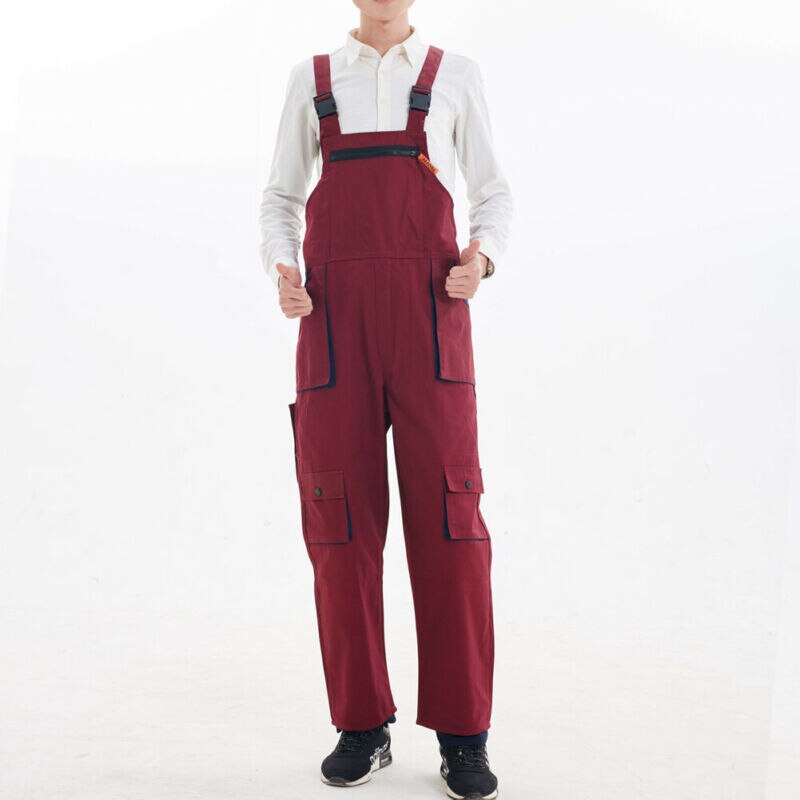 Men Women Bib Overalls Work Clothing Protective Coverall Repairman Strap Jumpsuits Work Uniforms Sleeveless Coveralls