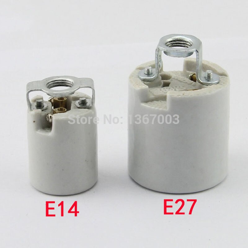 3PCS E14 E27 ceramic lamp holder socket, 660-watt 250-volt