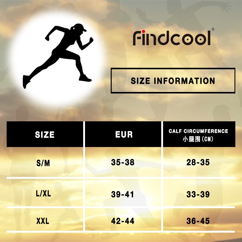 Findcool Running Marathon Socks Compression Stockings Men Women Outdoor Cycling Sports Socks