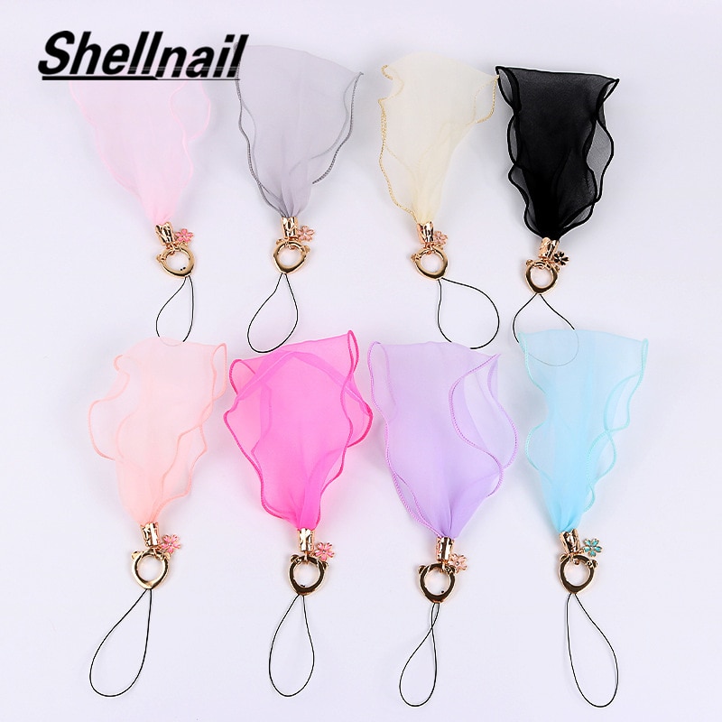 Shellnail Mobile phone rope lace female neck hanging rope mesh lanyard universal mobile phone pendant hanging wrist straps