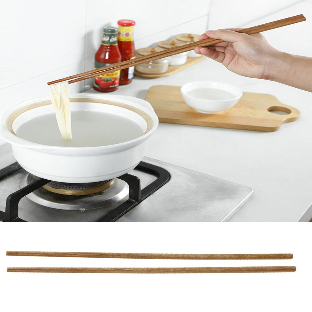 Lange Houten Eetstokjes Huishouden Servies Eetstokjes Noodle Pot Eetstokjes Keuken Koken Tool