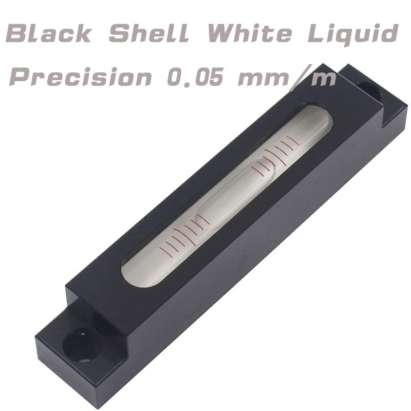 Qase lång remsa hög precision nivå blister bubbel vattenpass med monteringshål storlek 105 x 19 x 19mm