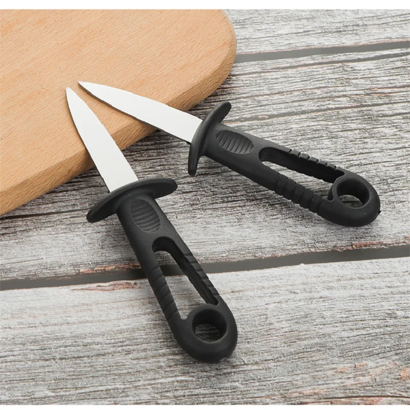 Edelstahl-Austernwerkzeug, Meeresfrüchtelmesser für sterben Öffnung von Meeresfrüchten, Mehrzweck-Hebelmesser, Öffnung von Austern und Schalen direkt