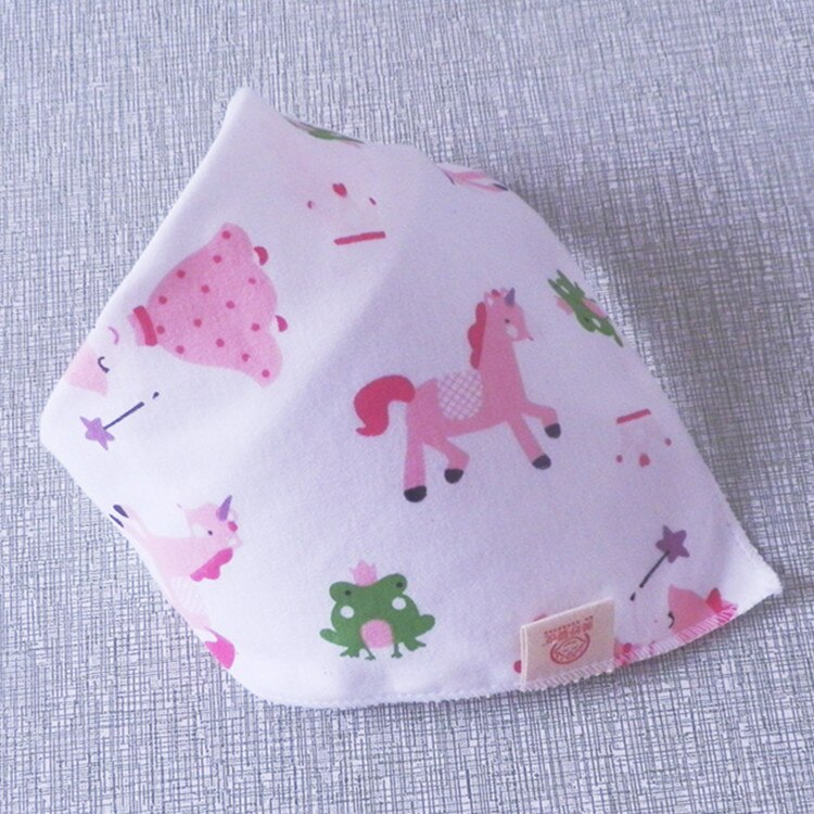 Bomuld baby hagesmæk kærlighed hjerte tørklæde sød ugle børn krave børn drenge piger halsvarmere tørklæder 3pc pr sæt trekant hagesmække: Prinsesse hagesmæk