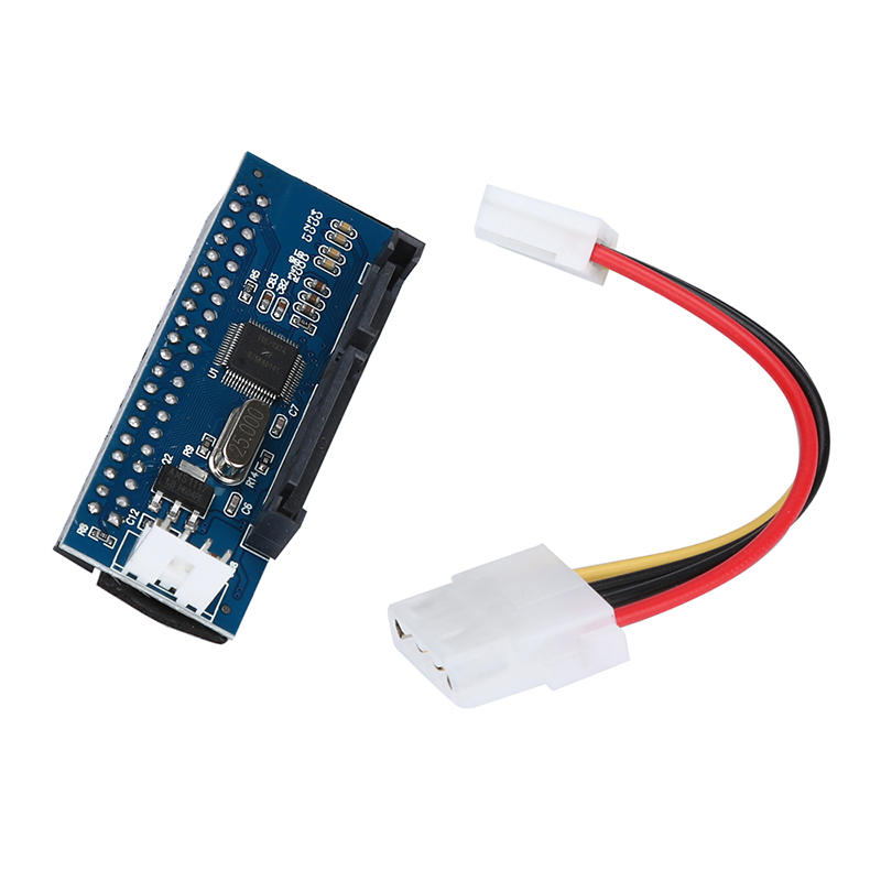 Adaptateur IDE vers SATA HDD 3.5, convertisseur de disque dur PATA IDE 39/40Pin vers SATA 22Pin, connecteur de disque dur avec câble de données: Default Title