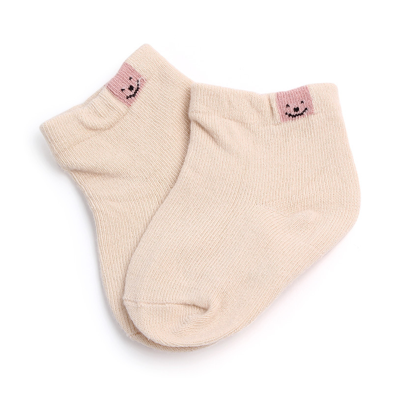 AiKway 1 Pair Baby Socks Cotton Solid Color Boy Girl Children Socks Cute Newborn Cartoon Socks Unisex: 07
