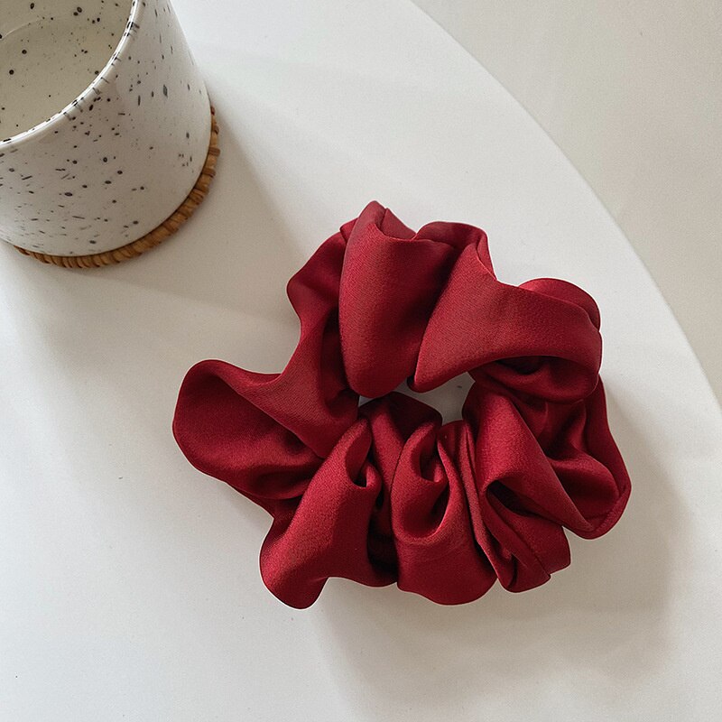 Black White Hair Scrunchies Simple Hair Band Women Girls Ponytail Holder Hair Rubber Bands Hair Ties Hair Accessories: C7