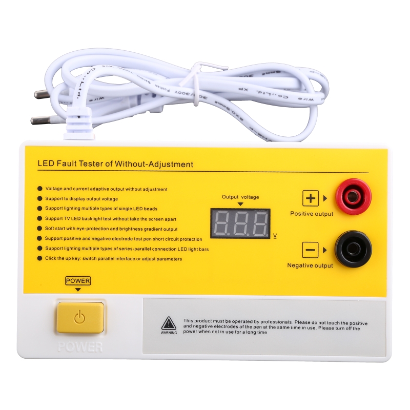 Tester LED 220V Con Spina UE, Scatola Di Test Rapido Per Lampade Con Display A Scacchiera