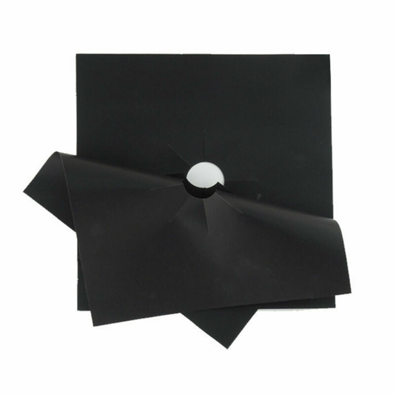 Protecteurs de poêle à gaz revêtement de couverture | Ensemble de 4 pièces/ensemble de cuisinière à gaz, feuille d'aluminium, protection de tapis propre de cuisinière, protection de Stovetop, accessoires de cuisine