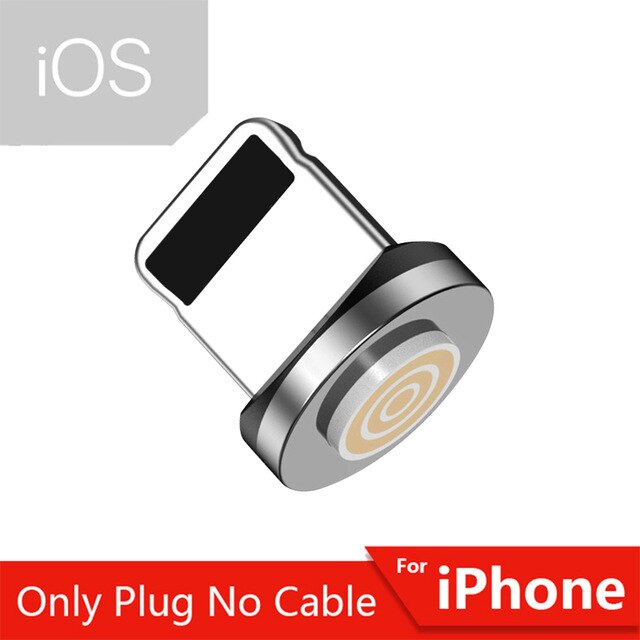 3A Magnetische Lente Snelle Charger Intrekbare Kabel Micro Usb Charger Type C Snel Opladen Voor IPhone11XS Pro Huawei P40 Snelle koord: Only plug iphone