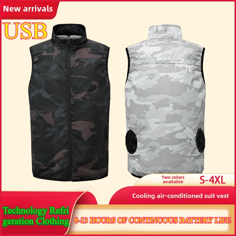 Airconditioning Vest - Koelventilator Vest - 12 Uur Koeling - Hoge Temperatuur Werk Vissen Wandelen