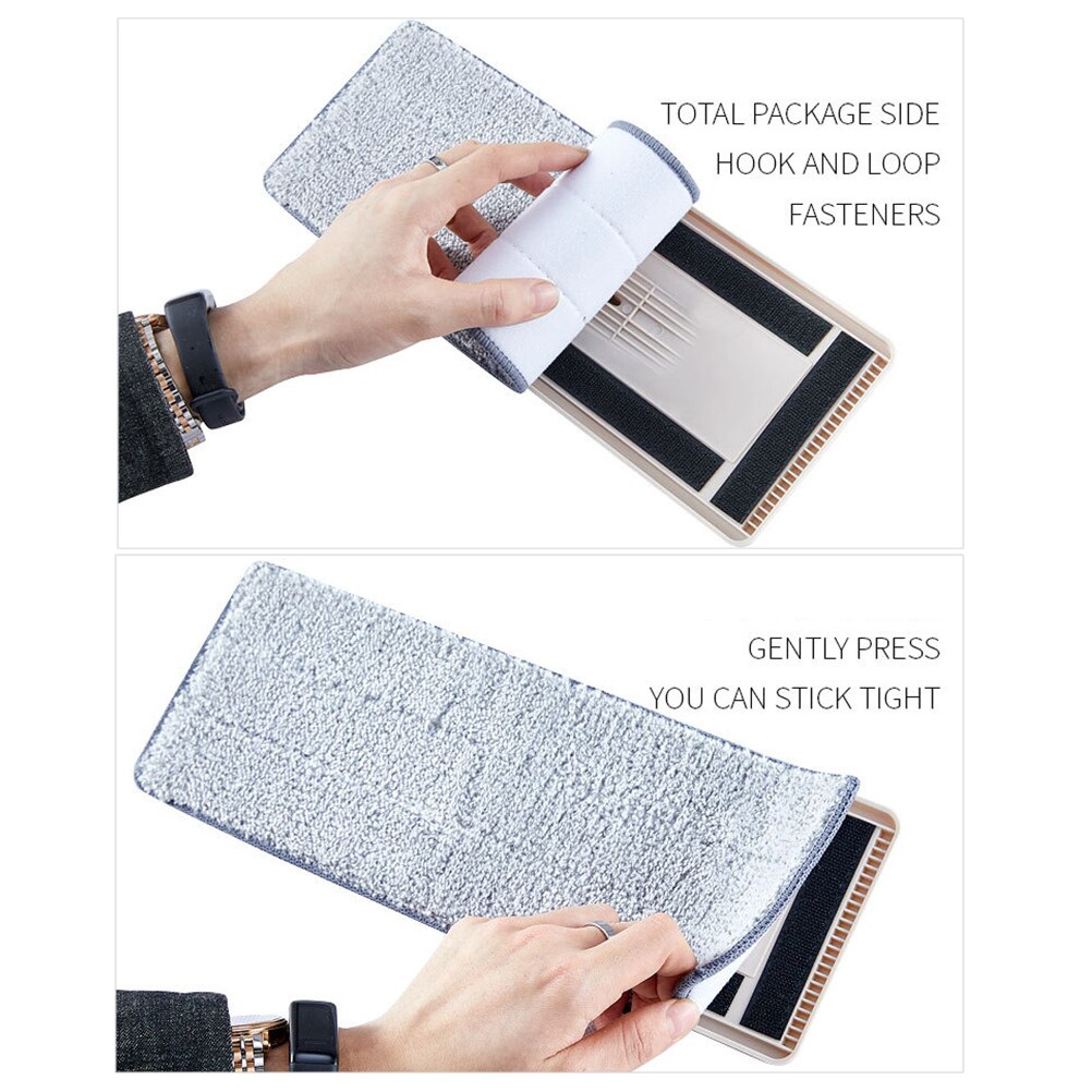 Balai serpillère magique avec tampon microfibre et seau automatique, évite le lavage manuel, pour le nettoyage des sols/parquets, utilisation facile