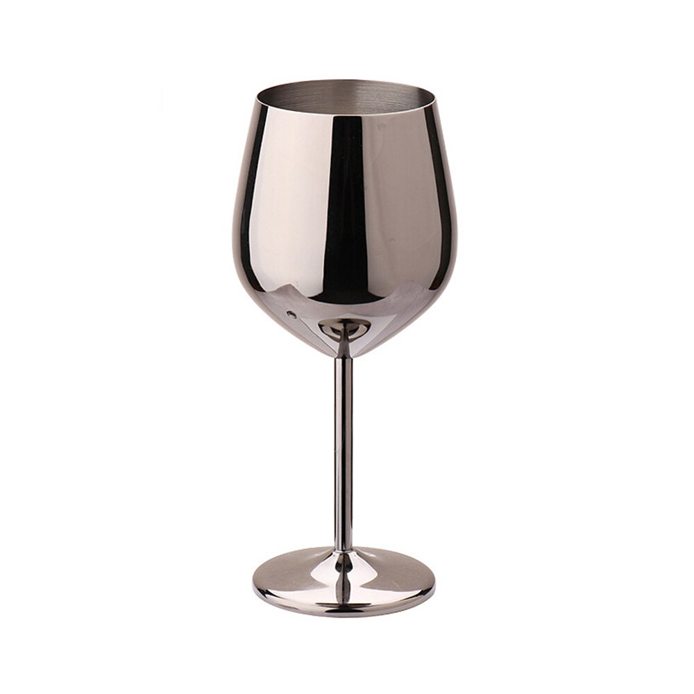 Wine Glasses Stainless Steel Red Wine Goblets Food Grade Juice Drink Goblet Shatterproof Party Barware Kitchen Tools 500ml: 04