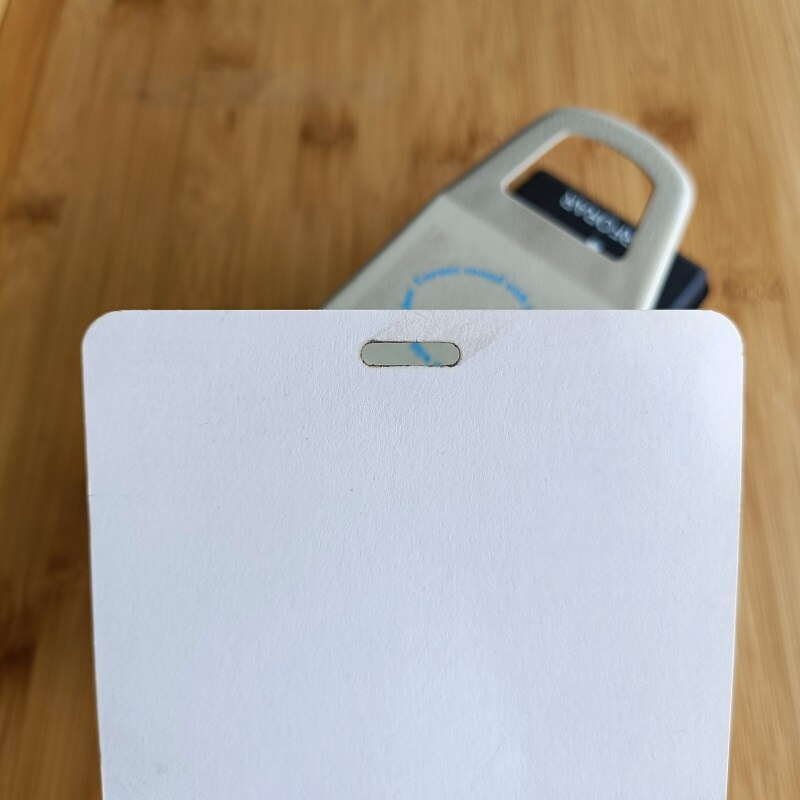 3.5X15mm Gat Punch en R6.4 Hoek Punch voor PVC Kaart, Foto, Papier; 2 in 1 Punch Cutter Papier Stoten Verminderde Inspanning