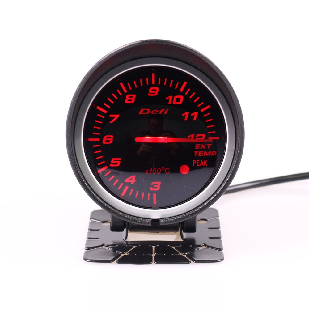 2,5 Zoll Defi BF 60mm Auto Abgas Temperatur Manometer verrotten & Weiß hintergrundbeleuchtung Einstellbare 300 ~ 1200 Grad Mit Sensor: Ursprünglich Titel