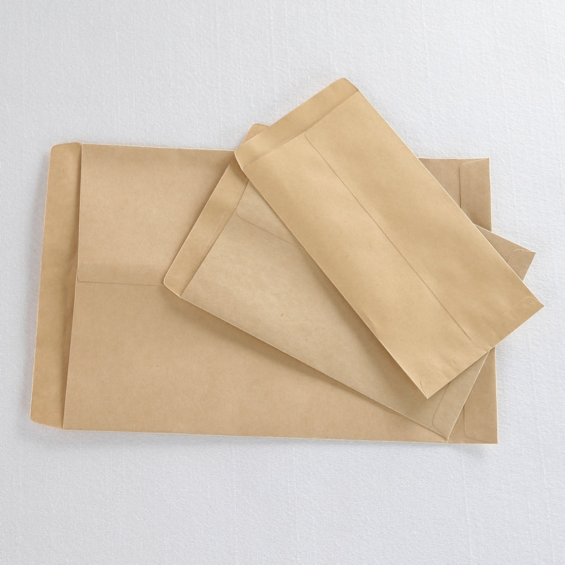 50 Stks/partij Kraft Envelop Voor A4 Size Papier Eenvoudige Schoon Blanco Envelop Eenvoudige Decoratieve Huwelijksuitnodiging Envelop Papieren Zak