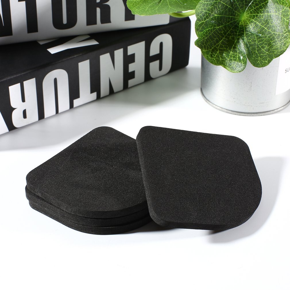 4Pcs Black EVA Washing Machine Shock Mat Pads Refrigerator Shock Mute Pad Refrigerator Anti-vibration Noise Pad Non-slip Mats