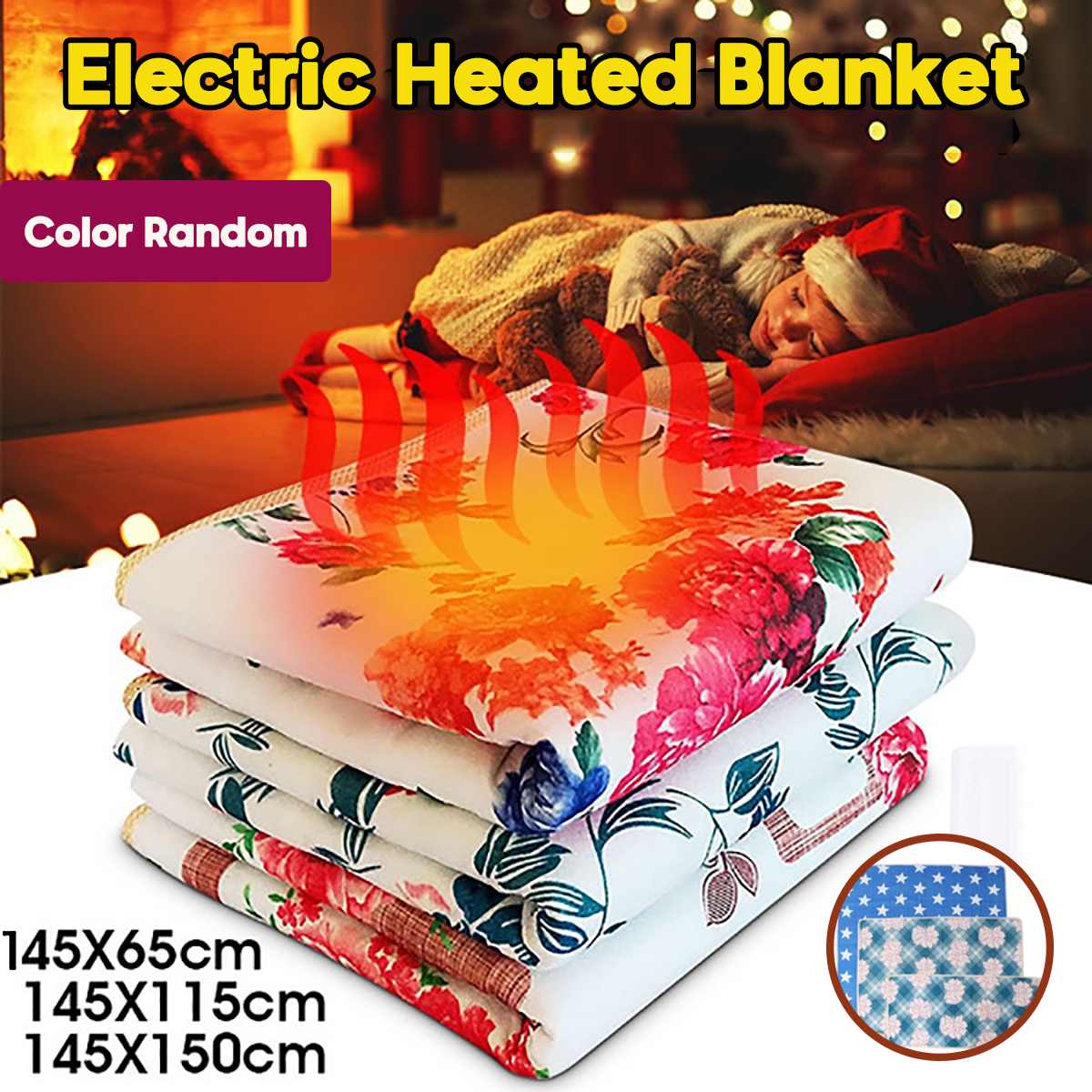 Manta eléctrica portátil AC220V, calefactor para dormitorio, termostato de cama, calefacción eléctricos para colchones suaves, calentador de Manta, alfombra