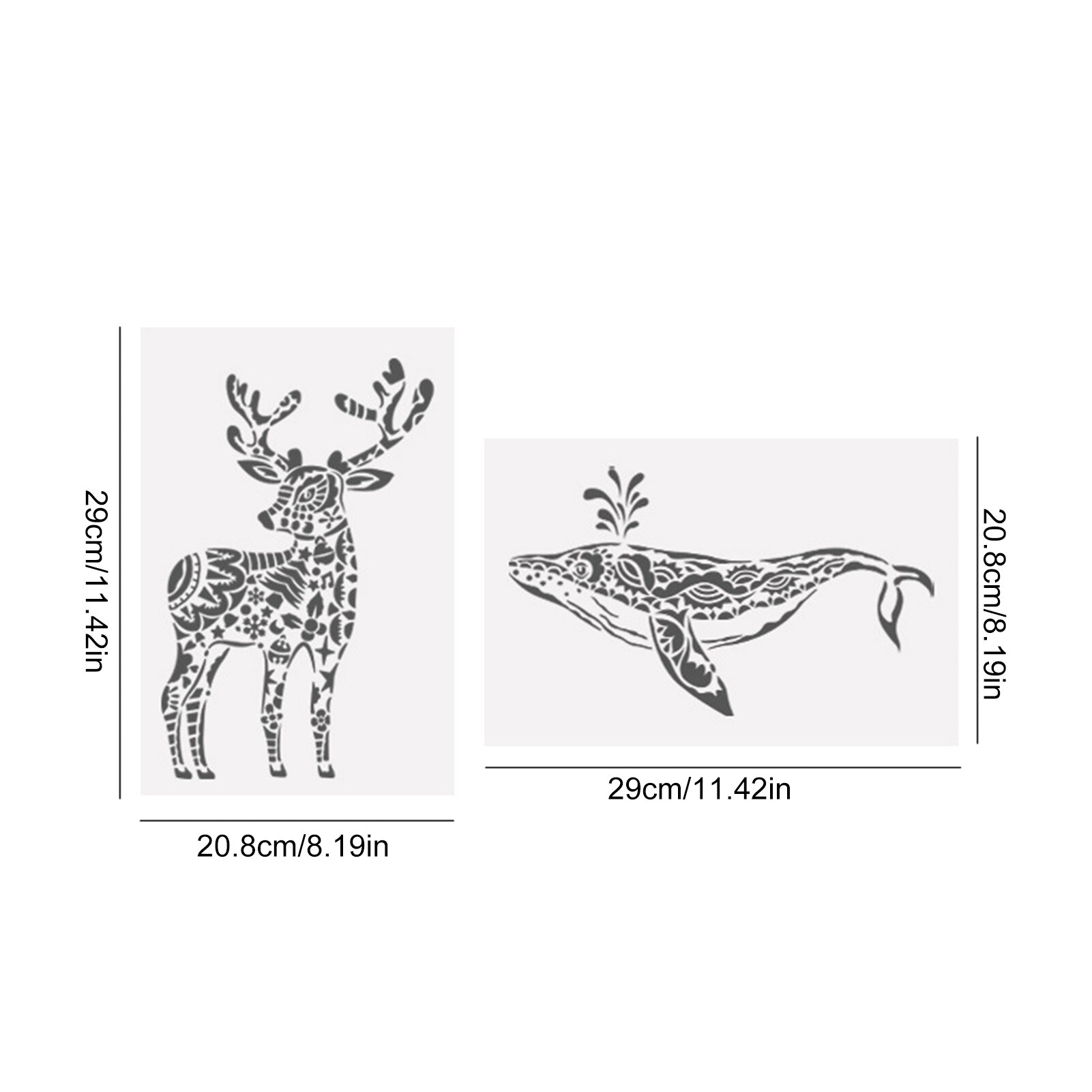 5 sztuk zwierząt szablony malowanie DIY dziurawy rękodzieło wzornik prezent dla dzieci Sztuka szablon robić dekoracji księga gości