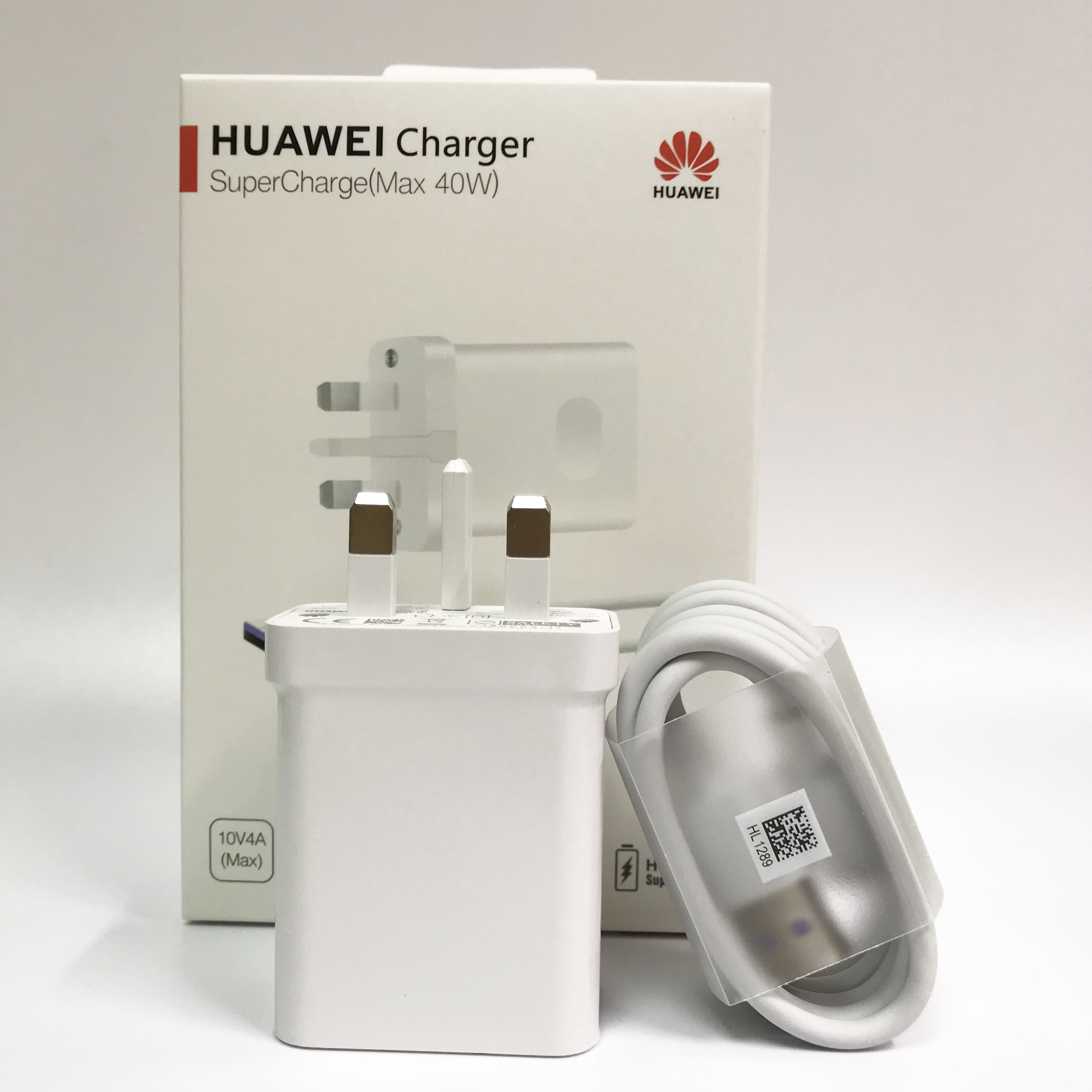 Huawei Charger 40W Original 10V4A Supercharge UK Charge adapter 5A USB type c cable for Nova 5 6 7 7 pro Mate 30 30 pro P40 pro: UK Charger and Cable