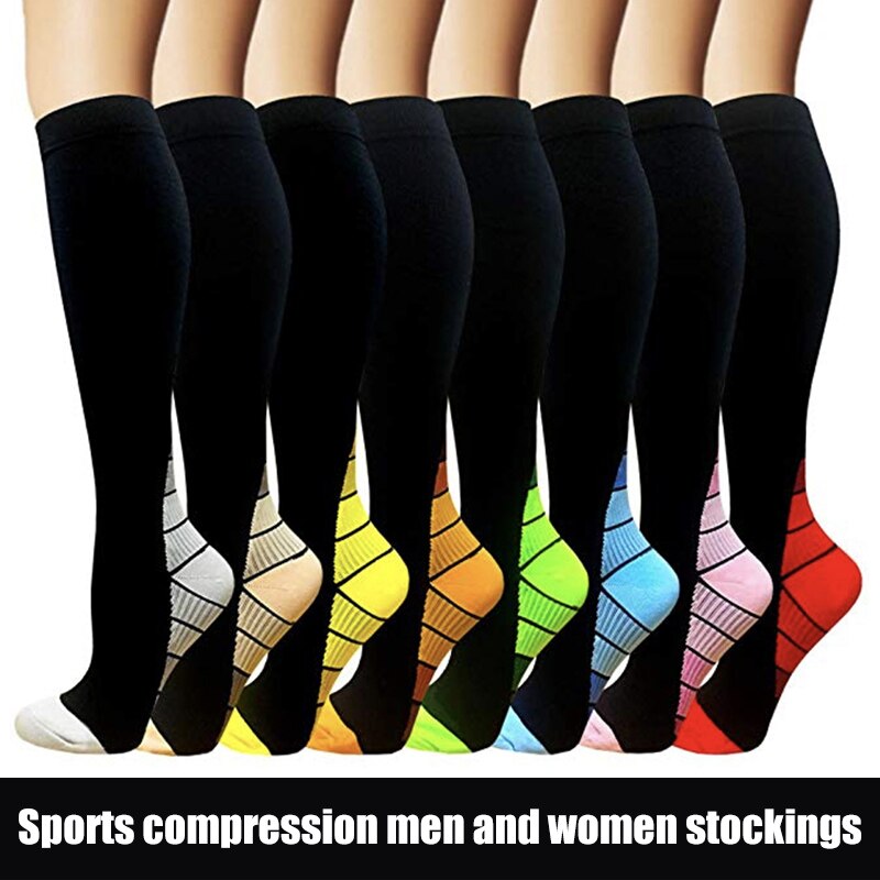 Compression Socks for Men Women Athletic Sports Long Socks Stockings for Running Outdoor Daily ASD88