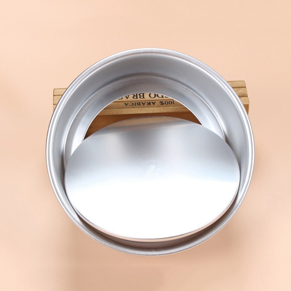 2 stuks bakvorm van legering, bakvorm, cakevorm voor thuis, restaurant, hotel,  (8 inch (  + 6 inch, zilver)