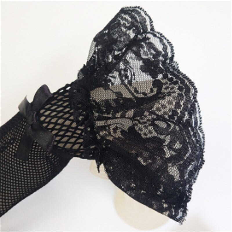 1 par niñas niños blanco Beige negro encaje Faux perla guantes de rejilla flor de la comunión niña novia ceremonia Accesorios