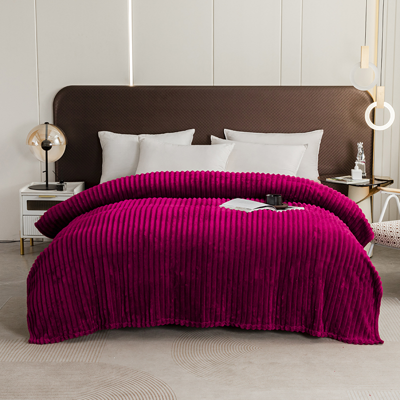 Manta polar ultrasuave, acogedora y cálida manta de felpa para todas las estaciones, hipoalergénica, lavable a máquina, perfecto: 100x140cm / Rosa