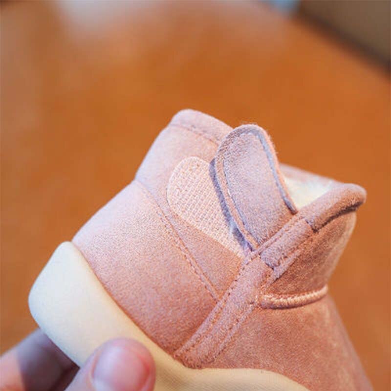 Neue Baby Jungen Winter Schnee Stiefel freundlicher Warme Dicken Plüsch Schuhe Mädchen Kurze Martin Stiefel Kleinkind Nicht-Unterhose weiche Baumwolle Stiefel