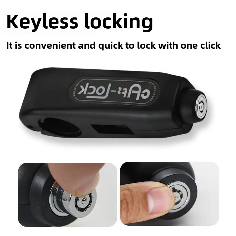 Motorcycle Handlebar Lock Throttle Lock Anti-Theft Lock Electric Vehicle Lock Tricycle Battery Car Handle Lock Brake Lock