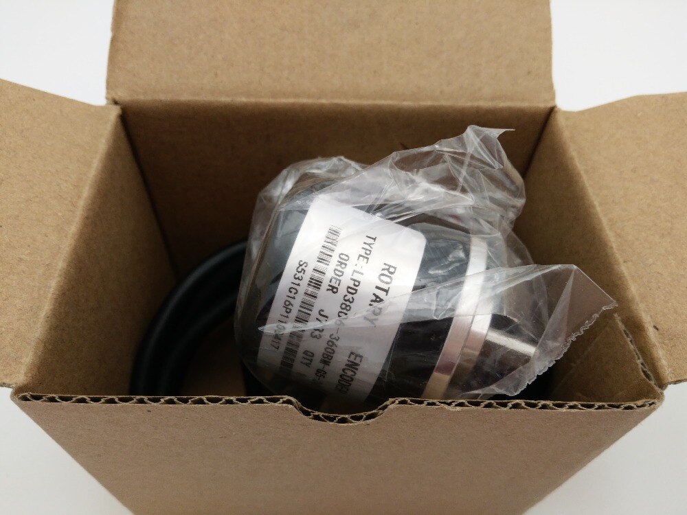 NEUE 360 P/R NPN DC5 ~ 24V AB 2ph Welle 6mm 1500rpm Inkrementelle Photoelektrischen Dreh Encoder + 1,5 M Kabel