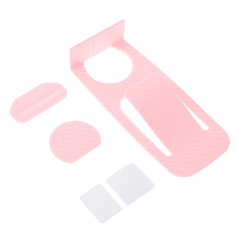 Tope de resorte de puerta sostiene correctamente su puerta con cuña para puertas soporte de puerta multifunción: Pink