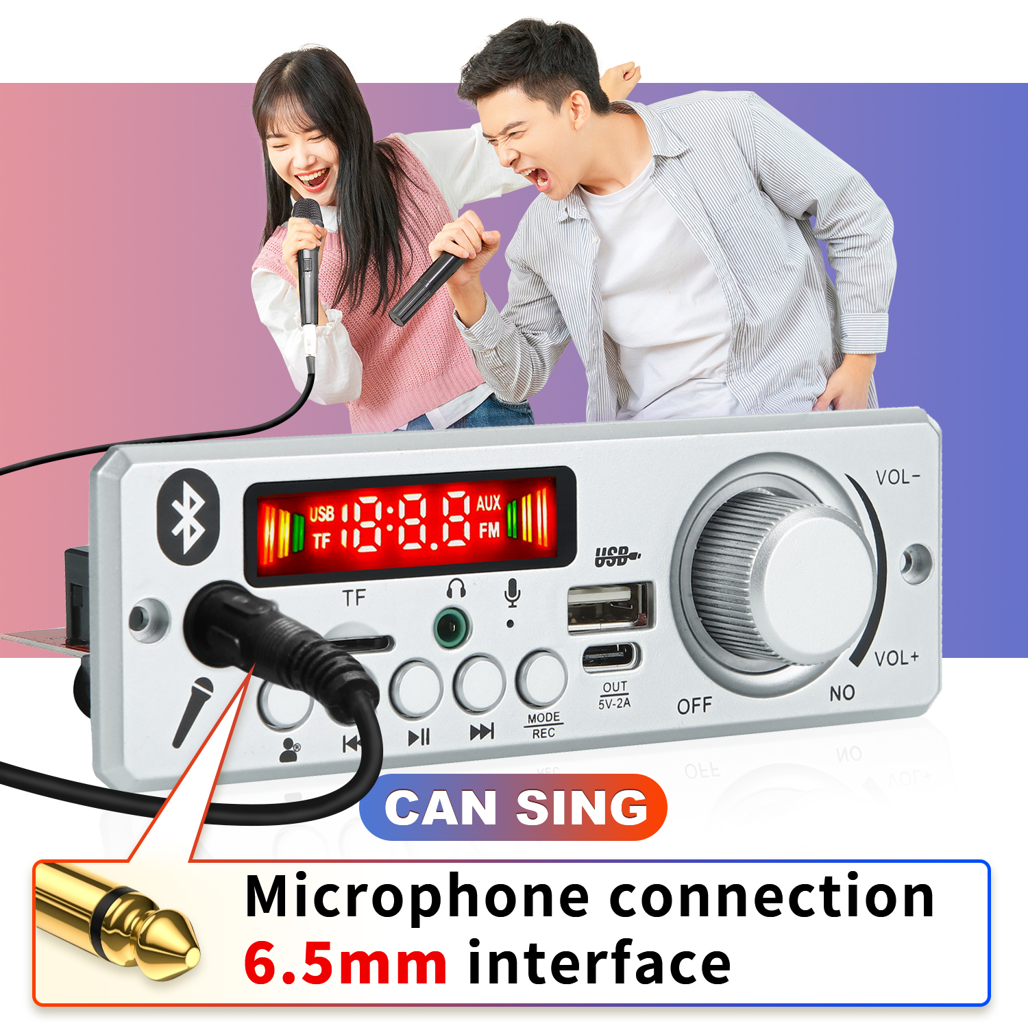 160W DIY Home Digital Amplifier MP3 Decoder Board 12V 80W Audio Power Bluetooth FM For Music Subwoofer Speakers Volume Control
