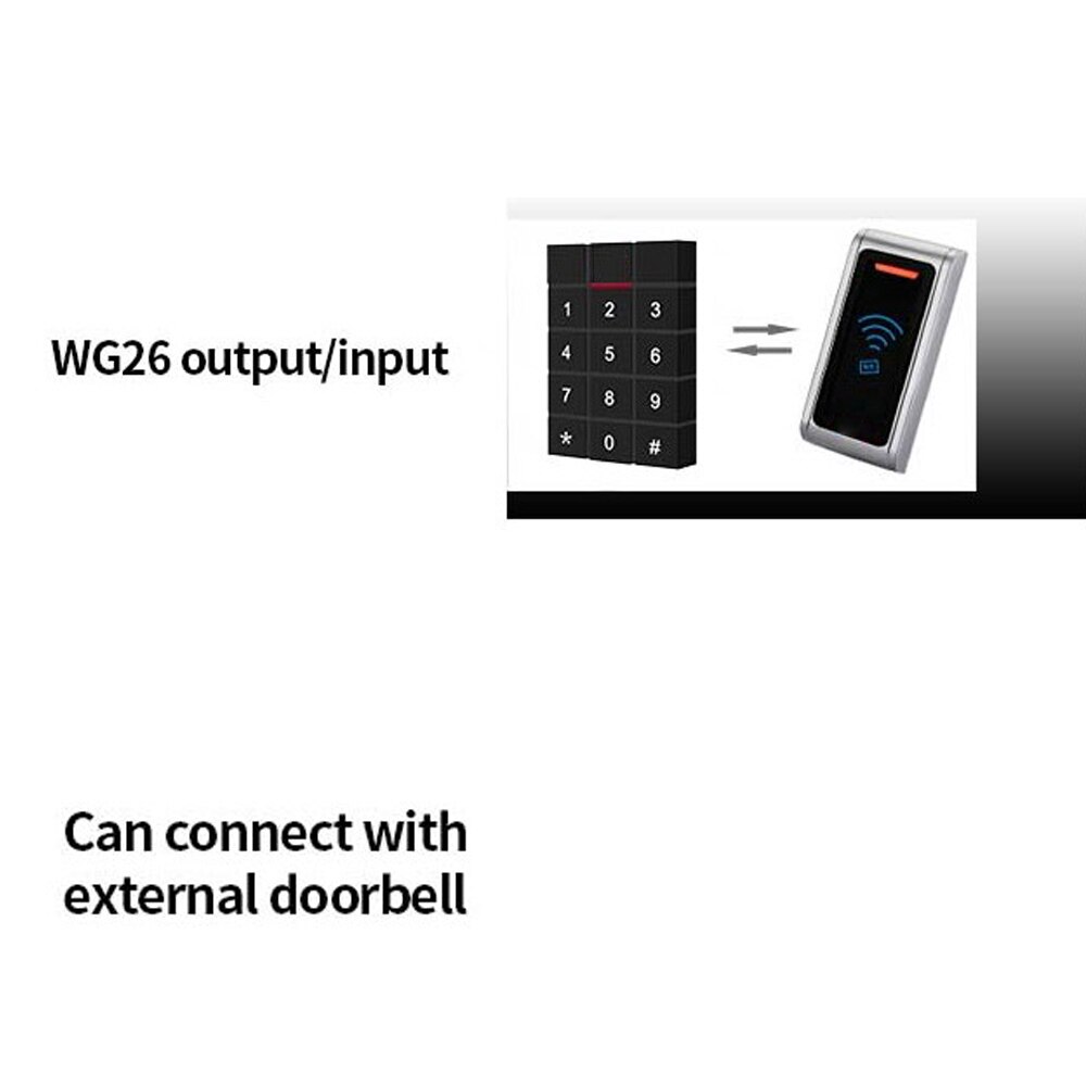 Digital Backlit Touch Keypad125KHz RFID Standalone T11 Access Controller and Reader Waterproof Access Control System
