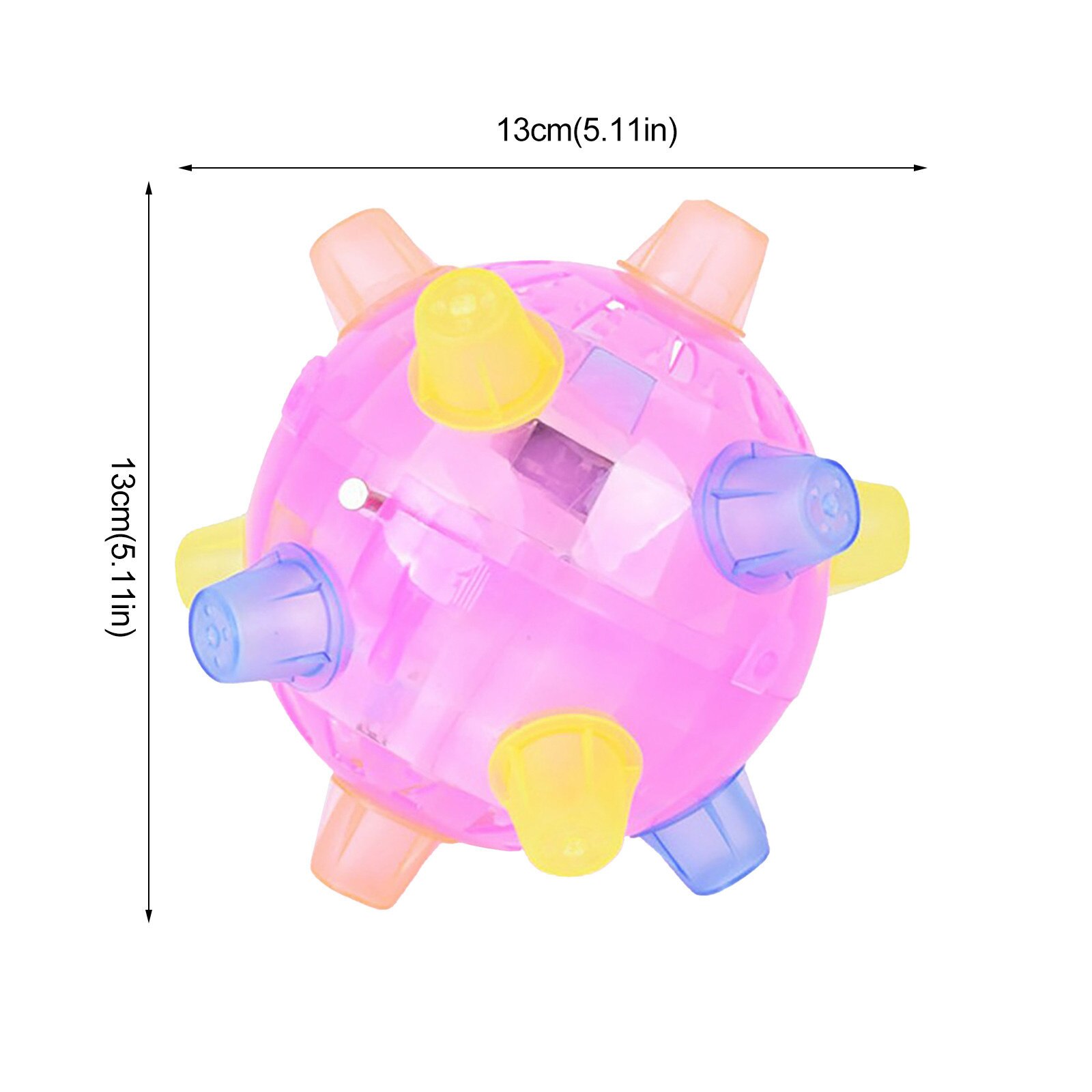 Bola de luz Led para niños, pelota de rebote intermitente para saltar, bailar, música, Juguetes Divertidos para niños, para niños y niñas
