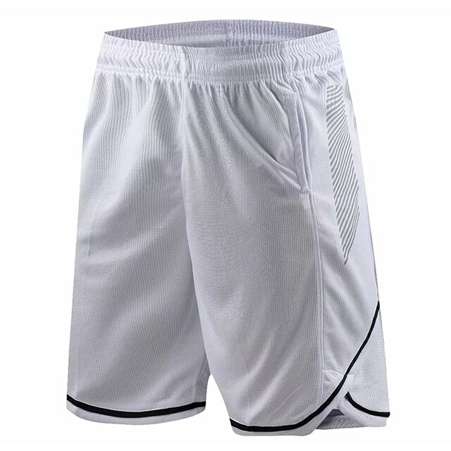 Sport Men Basketball Shorts with Pockets Breathable Training Basketball Shorts Quick-dry Fitness Workout Jogging Shorts: white / 4XL