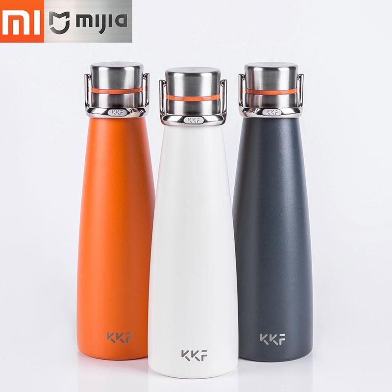 Xiaomi KKF Vacuum Bottle 24h Insulation Cup Thermoses Stainless Steel Thermos Flask 475ML Travel Mug Portable Sports Cold Cup