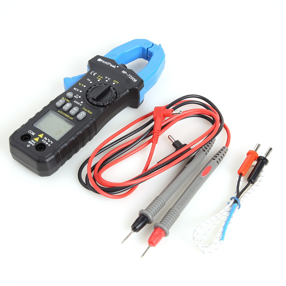 HP7200B Digital Clamp Meters Multimeter 6000 Counts Auto Range Current Voltage Capacitor Temperature Tester