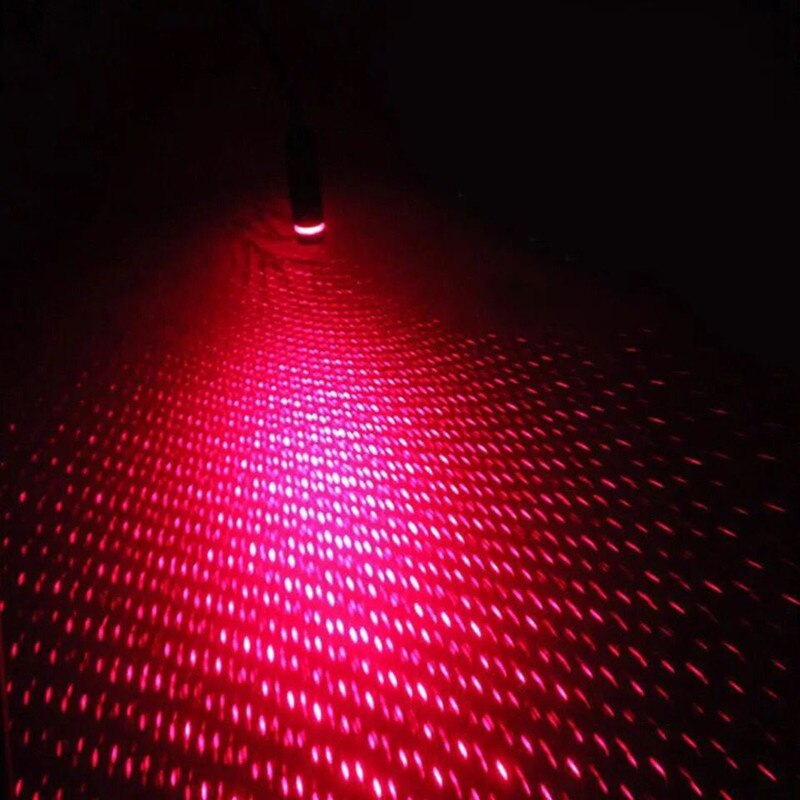 Car USB Ambient Light, Car Roof Interior Decoration Light, Multi-Effect Adjustable Portable Projection Light