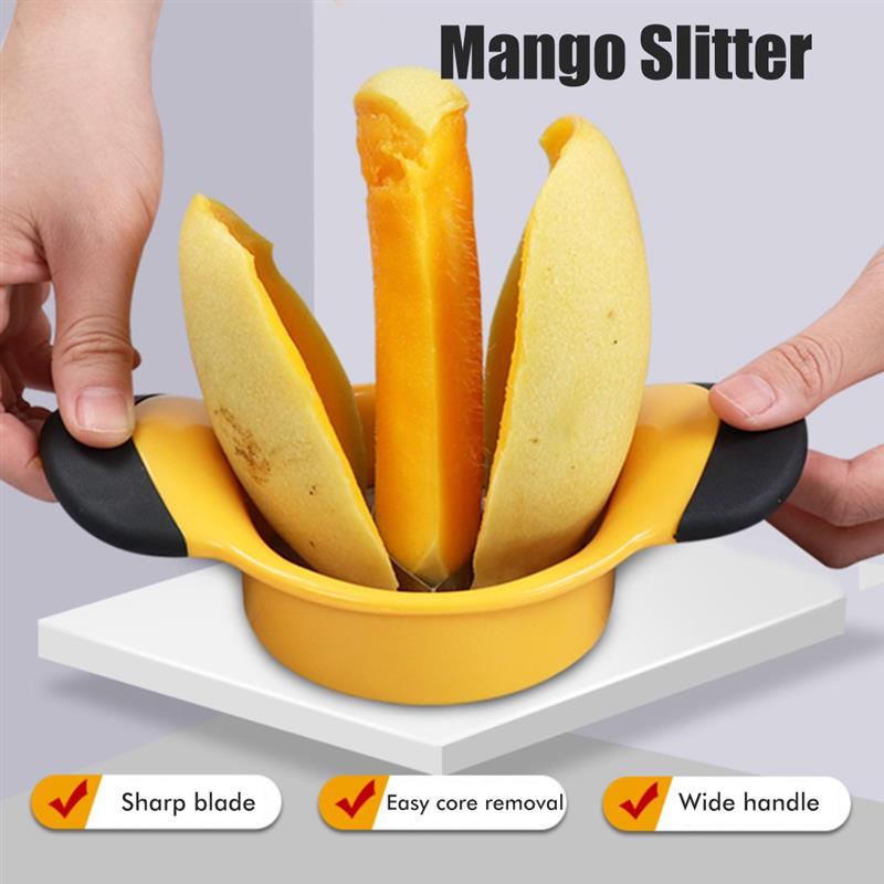Stainless Steel Mango Slicer Mango Corer Cutting Fruit Knife Mango Apple Potato Divider Suitable For Kitchen Cutting Gadgets