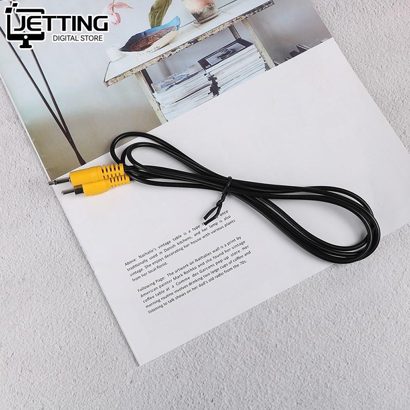 1pc 1.5M 3.5mm 1/8 "Mono męski wtyk na pojedynczy męski kabel przejściowy audio wideo RCA