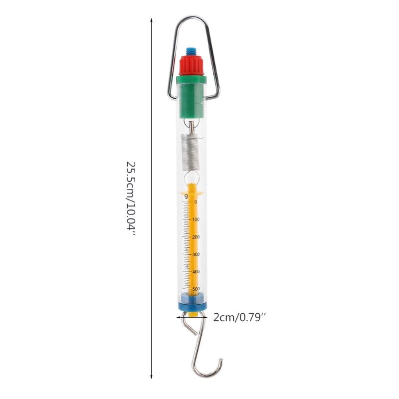 Newton Force Meter Spring Scale 5N 500g Dual Scale Labeled Balance Dynamometer 4XFD
