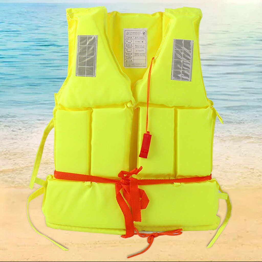 Adults Adjustable Life Jacket Aid Vest Kayak Buoyancy Fishing Boat Watersport Prevention Flood Foam Swimming Life Jacket