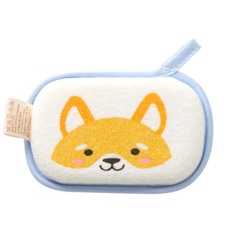 1 unidad de esponja de baño de animales de dibujos animados para bebé esponja suave Linda esponja para el cuerpo para la ducha cuidado de dibujos animados cepillo para baño de bebé 13,5 cm * 8,5 cm