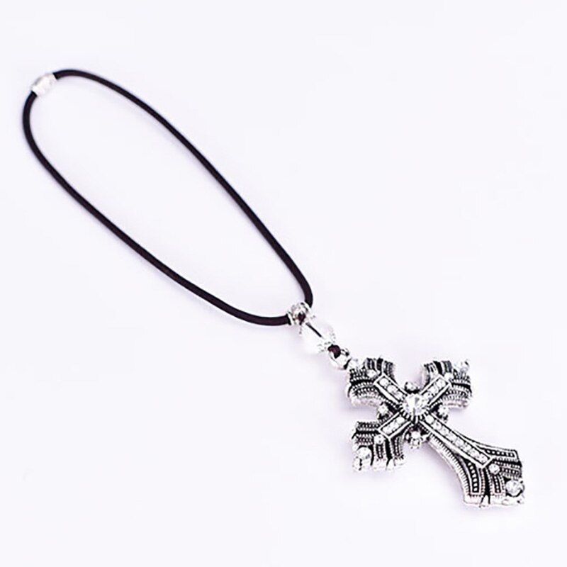 Cross Car Pendants For Auto Decor Jesus Christian Religious Car Rearview Mirror Hanging Ornaments Car Accessories For Man