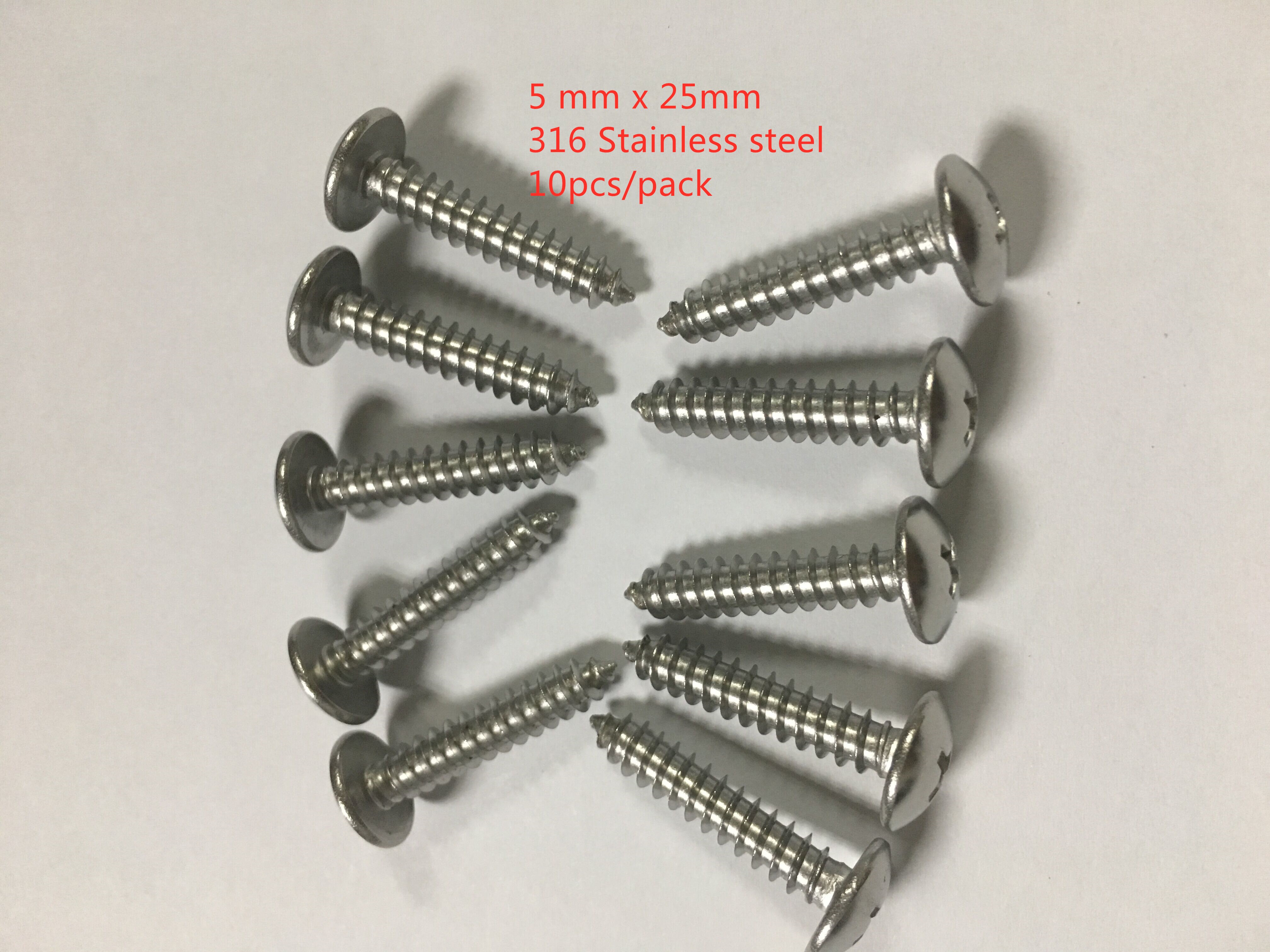 Tornillos de rosca de acero inoxidable 316, tornillo de madera con cabeza Phillips