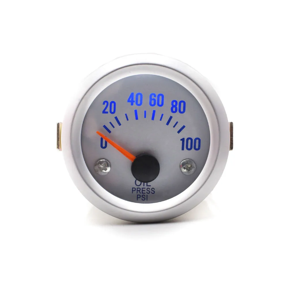 GAUGE 2 "52mm LED Auto Refit Auto Pointer Boost/Watertemperatuur/Olie Temp/Olie druk/Toerenteller/Volt/Vacuümmeter Meter: Ivoor