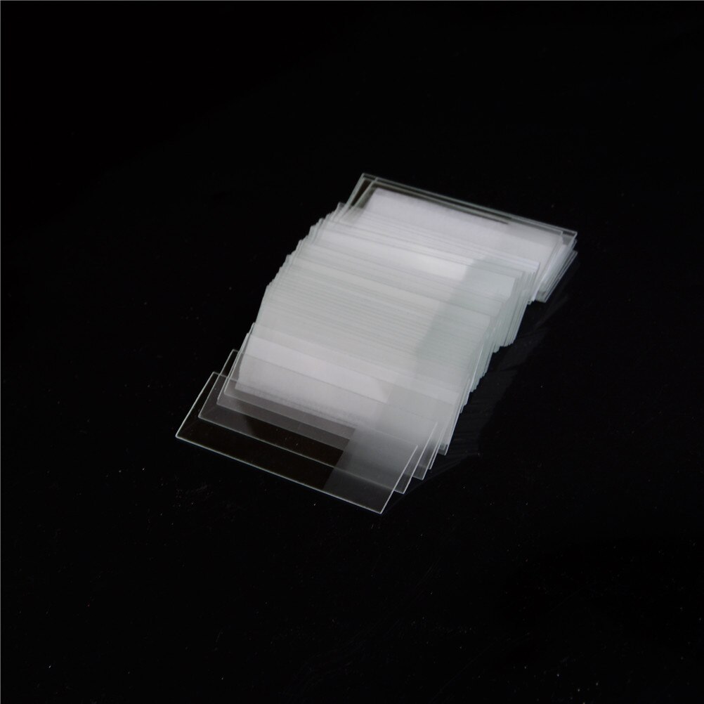 50pcs/lot Prepared Glass Microscope Slides Educational Specimen with Chinese English Label for School and Lab Biological