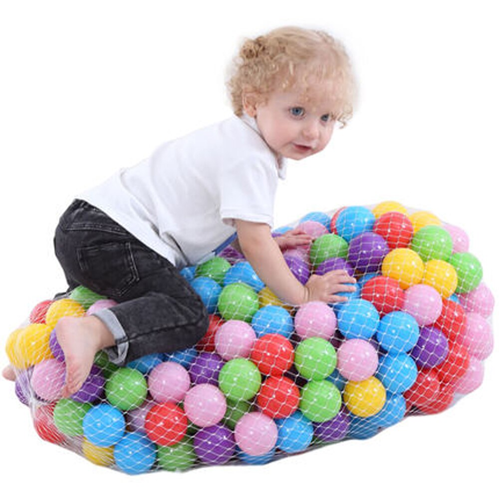 200 Pcs/Lot Plastic Balls Eco-Friendly Colorful Ball Soft Kid Swim Pit Toy Outdoor Ball Water Pool Ocean Wave Ball Dia 5.5 cm