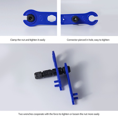 1Set Pv Montage En Demontage Unlock/Klem/Locking Wrench Tool Kabel Connector Voor Zonnepaneel Spanner Hendel